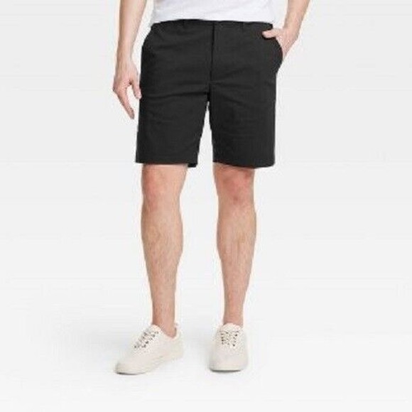 Goodfellow & Co. Men's Size 30 Black Chino Tech Shorts - Picture 1 of 14